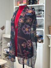 Load image into Gallery viewer, Floral beadwork printed scarf - large