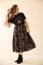 Load image into Gallery viewer, Grandmother beadwork print ARTISAN SKIRT "The Long Way Home" Collection