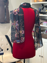 Load image into Gallery viewer, Floral beadwork printed scarf - large