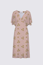 Load image into Gallery viewer, Homeland Heritage pink V neck flutter sleeve dress