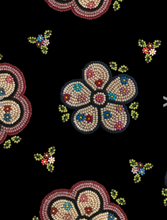 Load image into Gallery viewer, Calico beadwork V-NECK DRESS