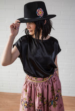 Load image into Gallery viewer, Artisan Skirt Grandmother beadwork print "The Long Way Home" Collection