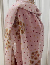 Load image into Gallery viewer, Homeland Heritage pink printed scarf - large chiffon