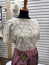 Load image into Gallery viewer, Warm white lace top - ONE ONLY fits medium-large
