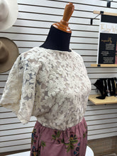 Load image into Gallery viewer, Warm white lace top - ONE ONLY fits medium-large
