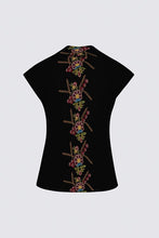 Load image into Gallery viewer, &quot;Grandmother rockstar beadwork&quot; print TOP
