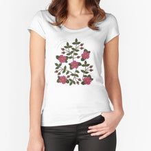 Load image into Gallery viewer, Li rooz di no piyii Beadwork Print Fitted T-shirt
