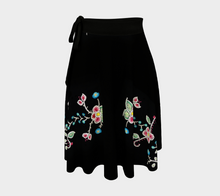Load image into Gallery viewer, Beadwork printed wrap skirt one size
